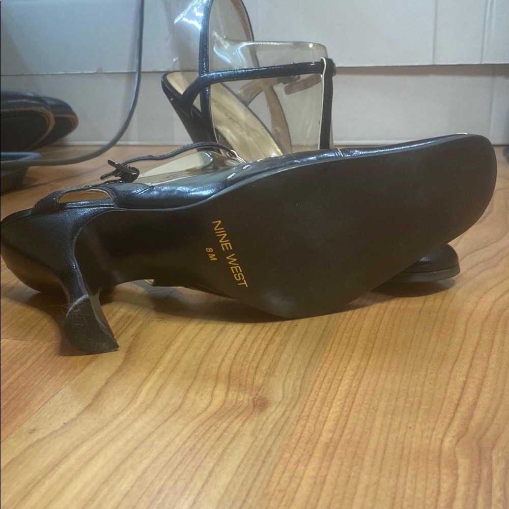 Nine West Black EIFFEL heels - Picture 4 of 5